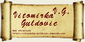 Vitomirka Guldović vizit kartica